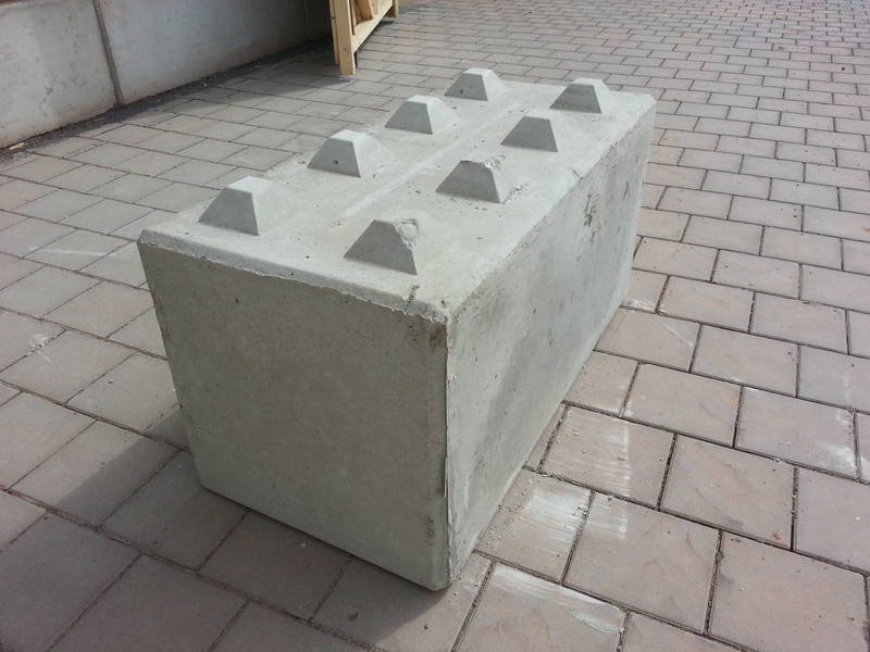 BBloxx-Schnellbausteine, Beton-Legosteine, Betonblock