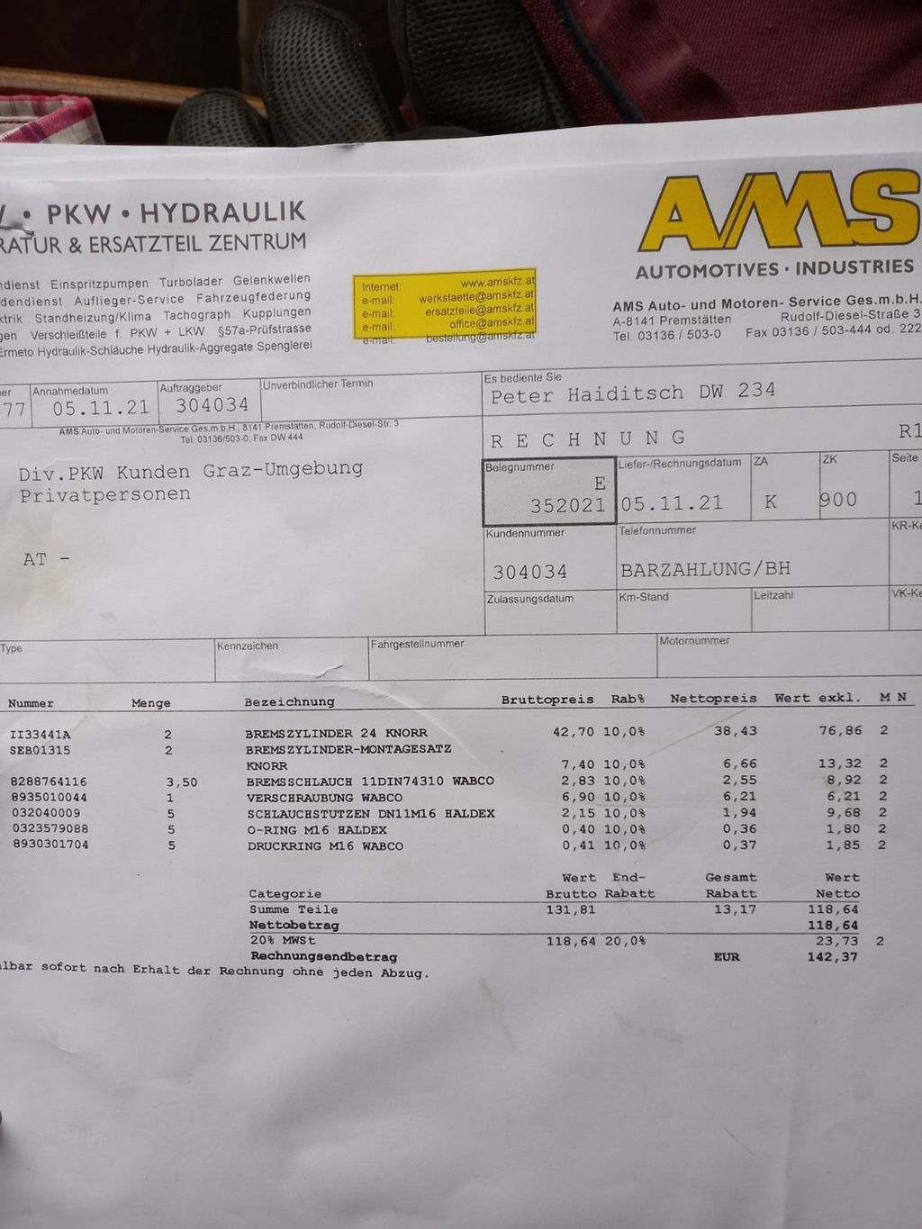 Bremszylinder 24 Knorr 2