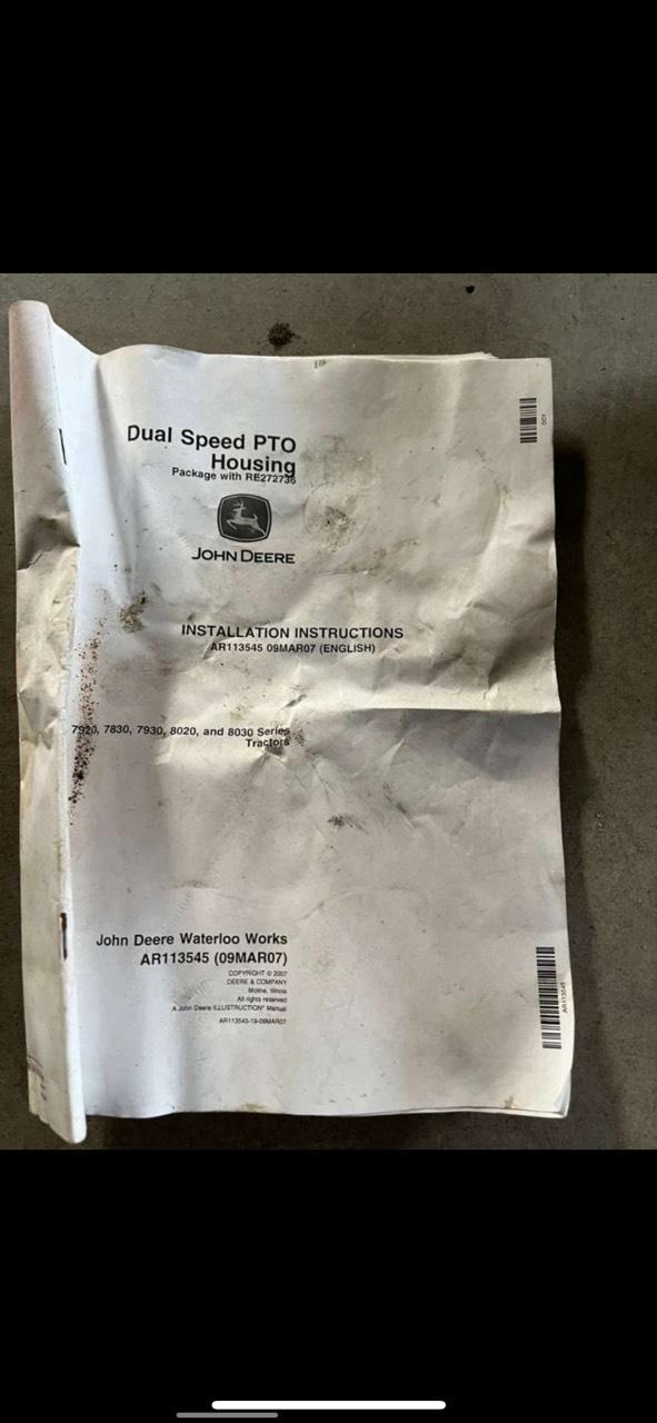 John Deere Dual Speed PTO 2