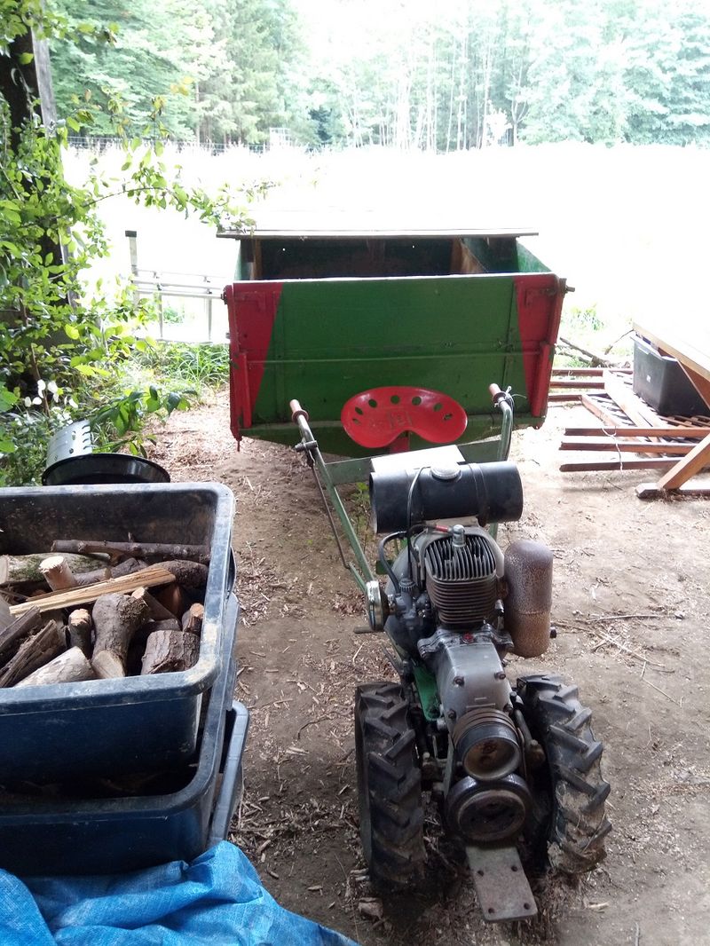 Sonstige Erntegeräte: MOTY Einachsschlepper mit Anhänger gebraucht kaufen - Landwirt.com