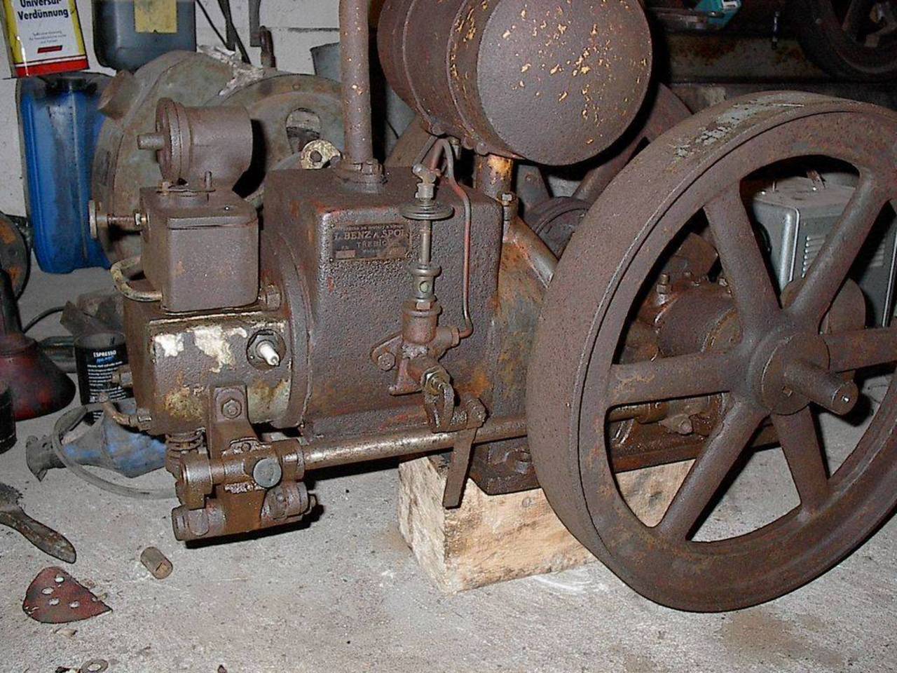 Oldtimer: Motor für Museum - Traktor Maschine Standmotor Lokomobil Dampf  gebraucht kaufen 