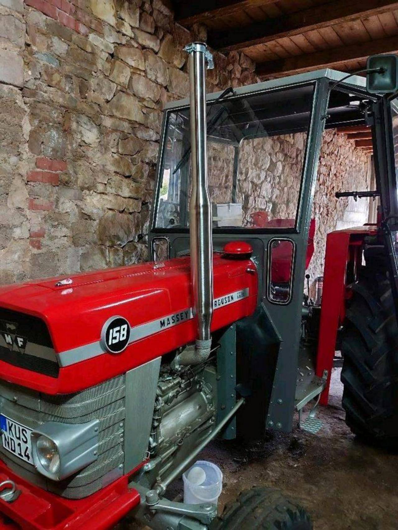 Chromstahl Auspuff für Traktor