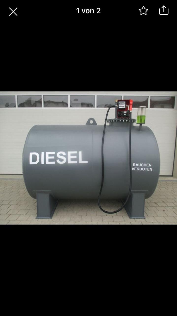 Dieseltank 5.000l Tankstelle 3,10m³ vorhanden Tankanlage 1