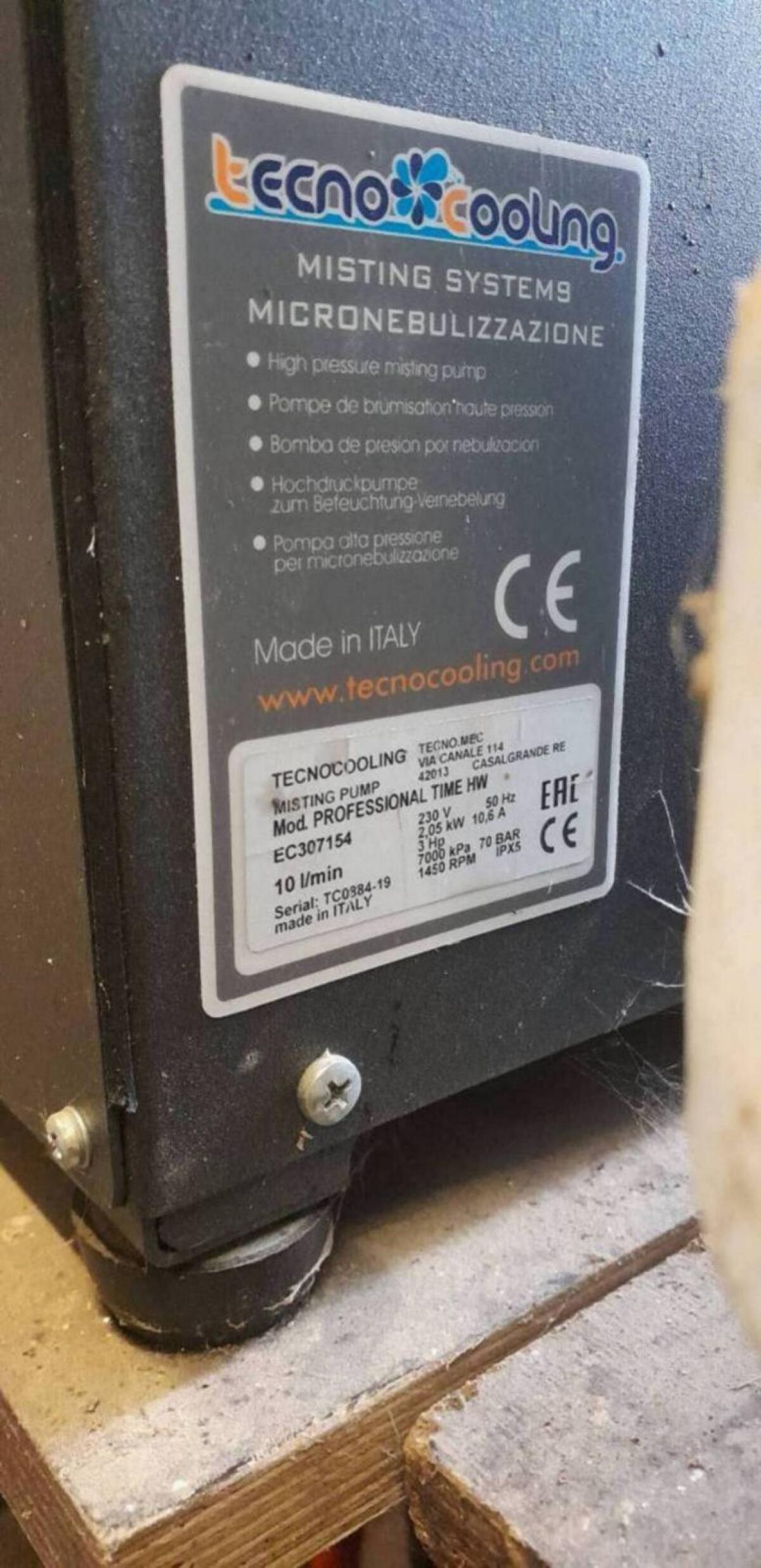 Sprühnebelsystem Tecno Cooling 2