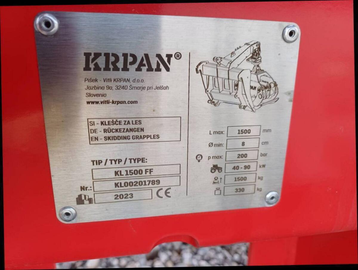 Krapan Holzzange KL 1500 3