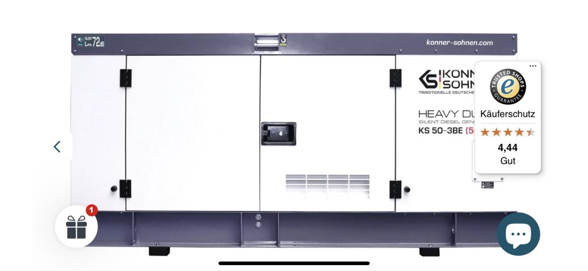 Dieselgenerator KS 50-3BE der Firma Könner und Söhnen