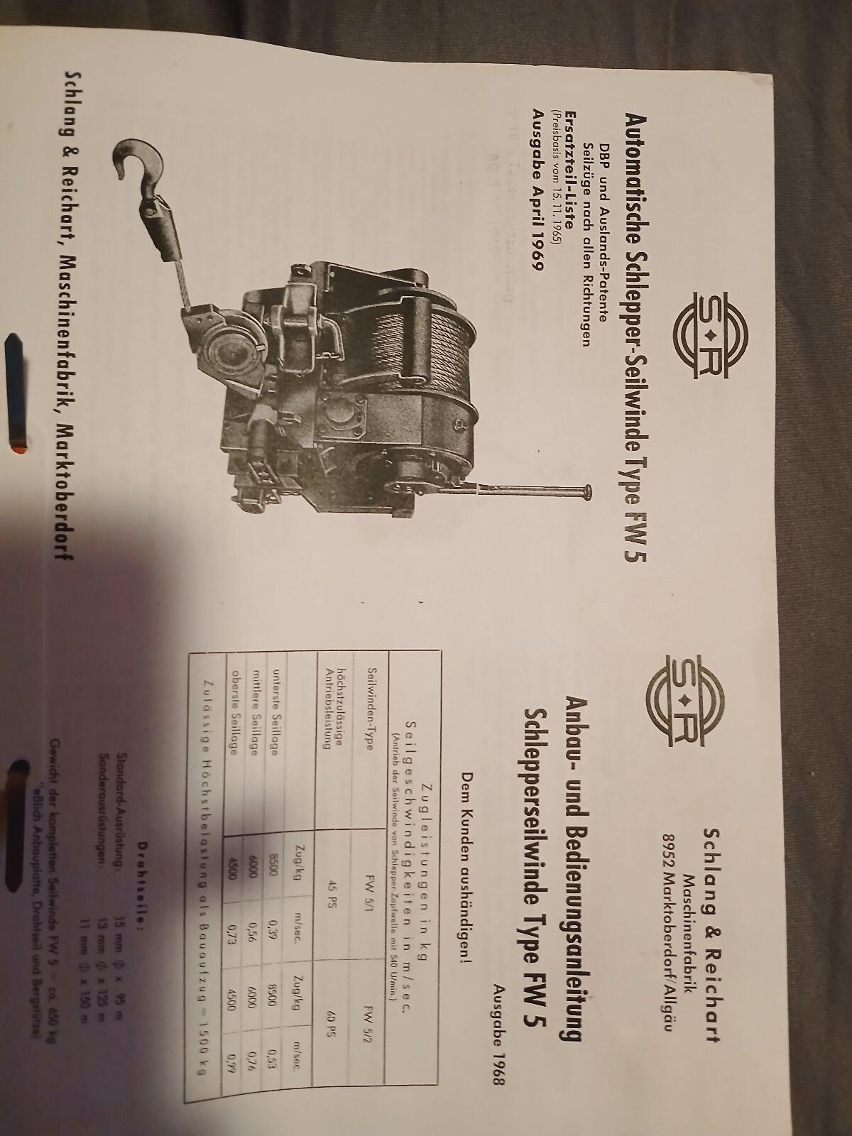 Seilwinde Schlang und Reichart 2