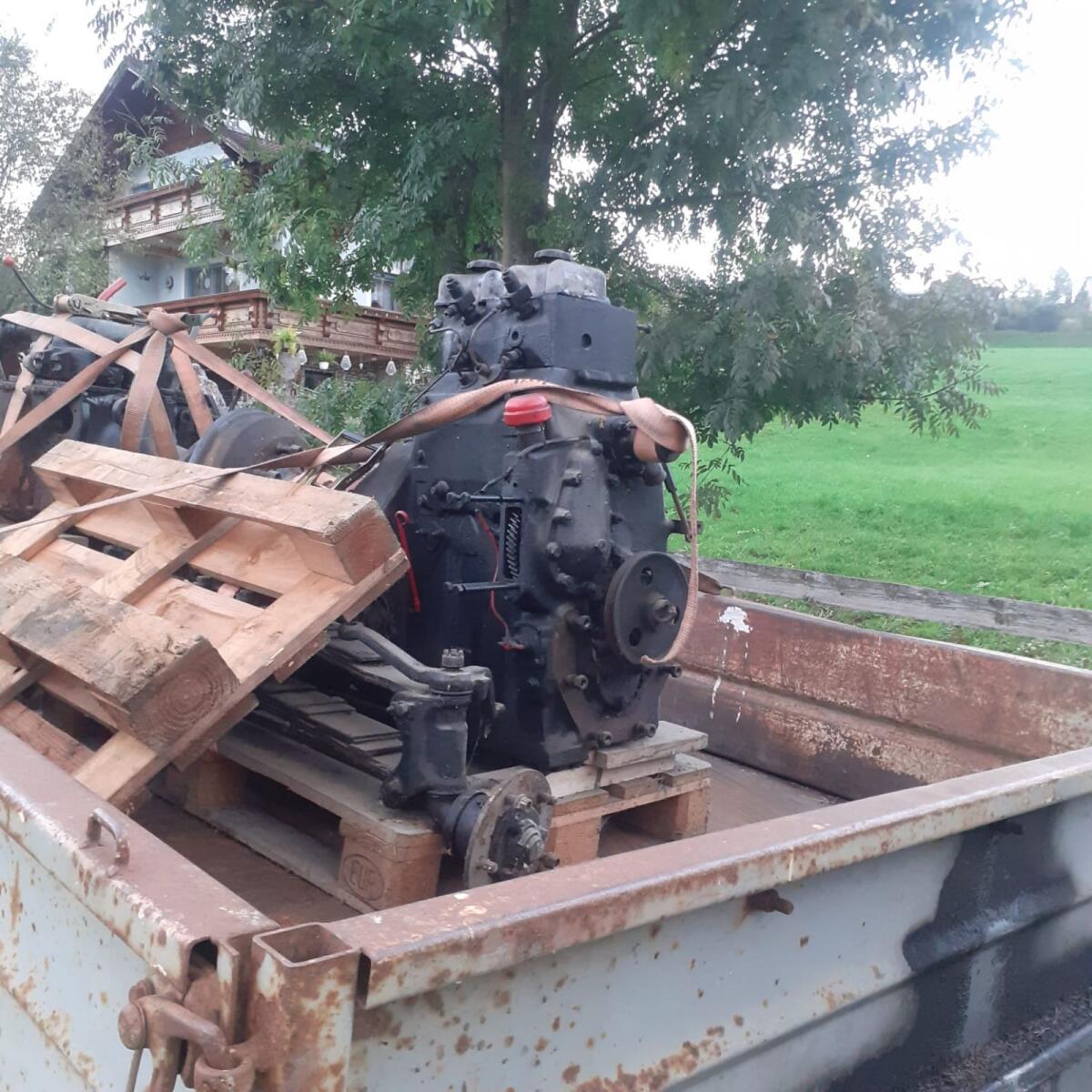 Steyr T180 Motor, Getriebe, Achse 2