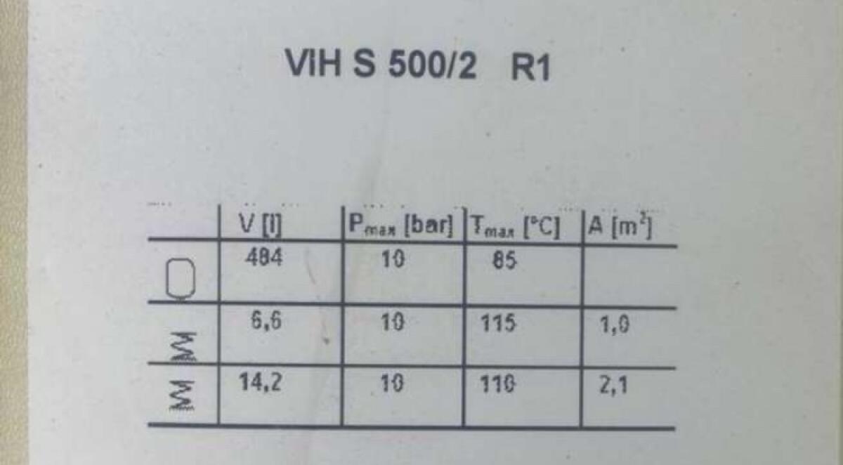 Boiler 500 l mit Solar-Register 3