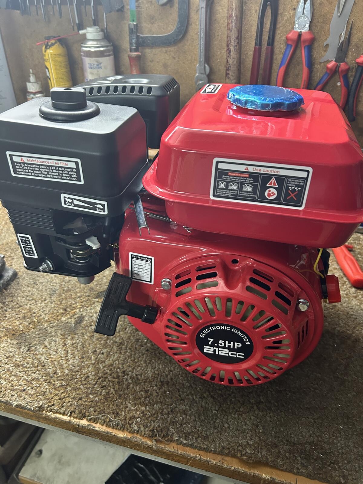 Standmotor 7,5 PS neu 1