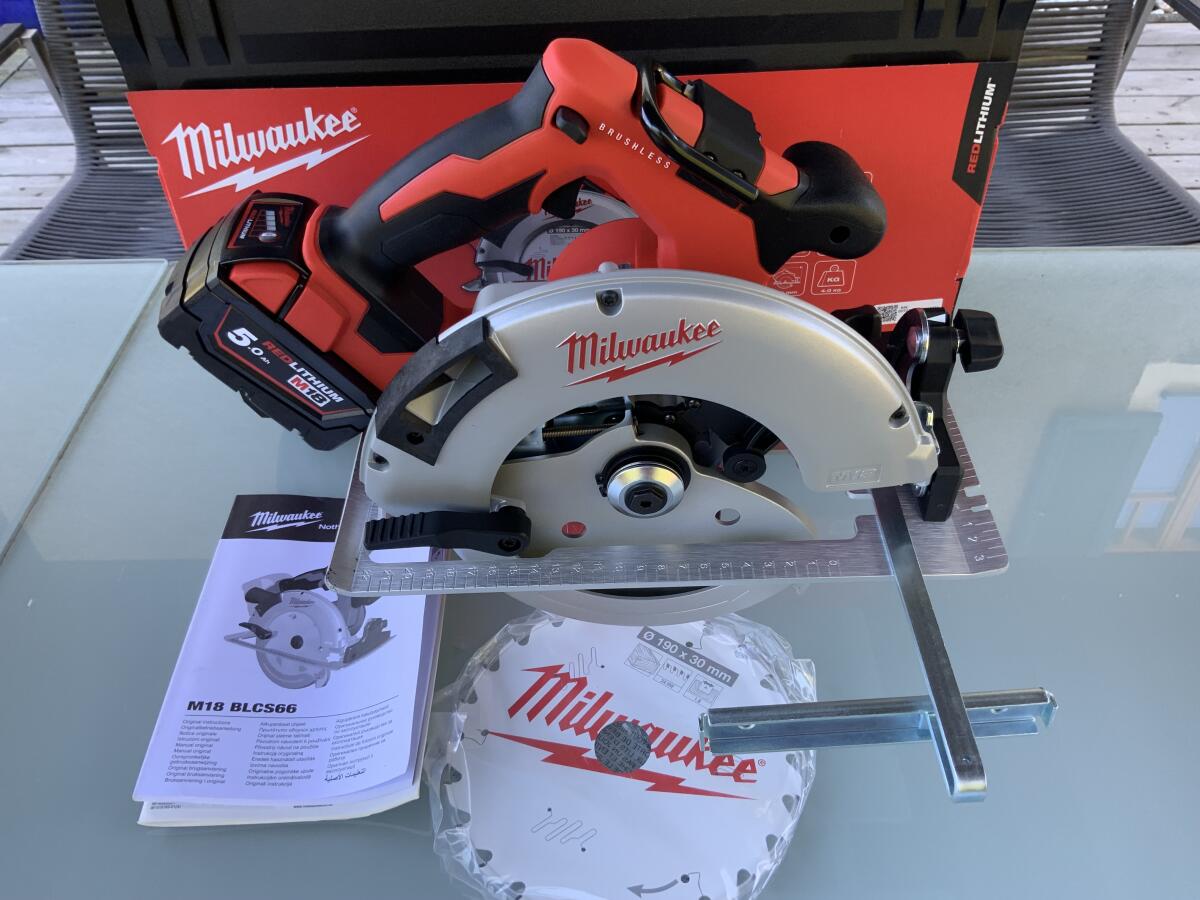 Milwaukee Akku Handkreissäge M18BLCS66 + 1 x Akku 5.0 Ah NEU 2