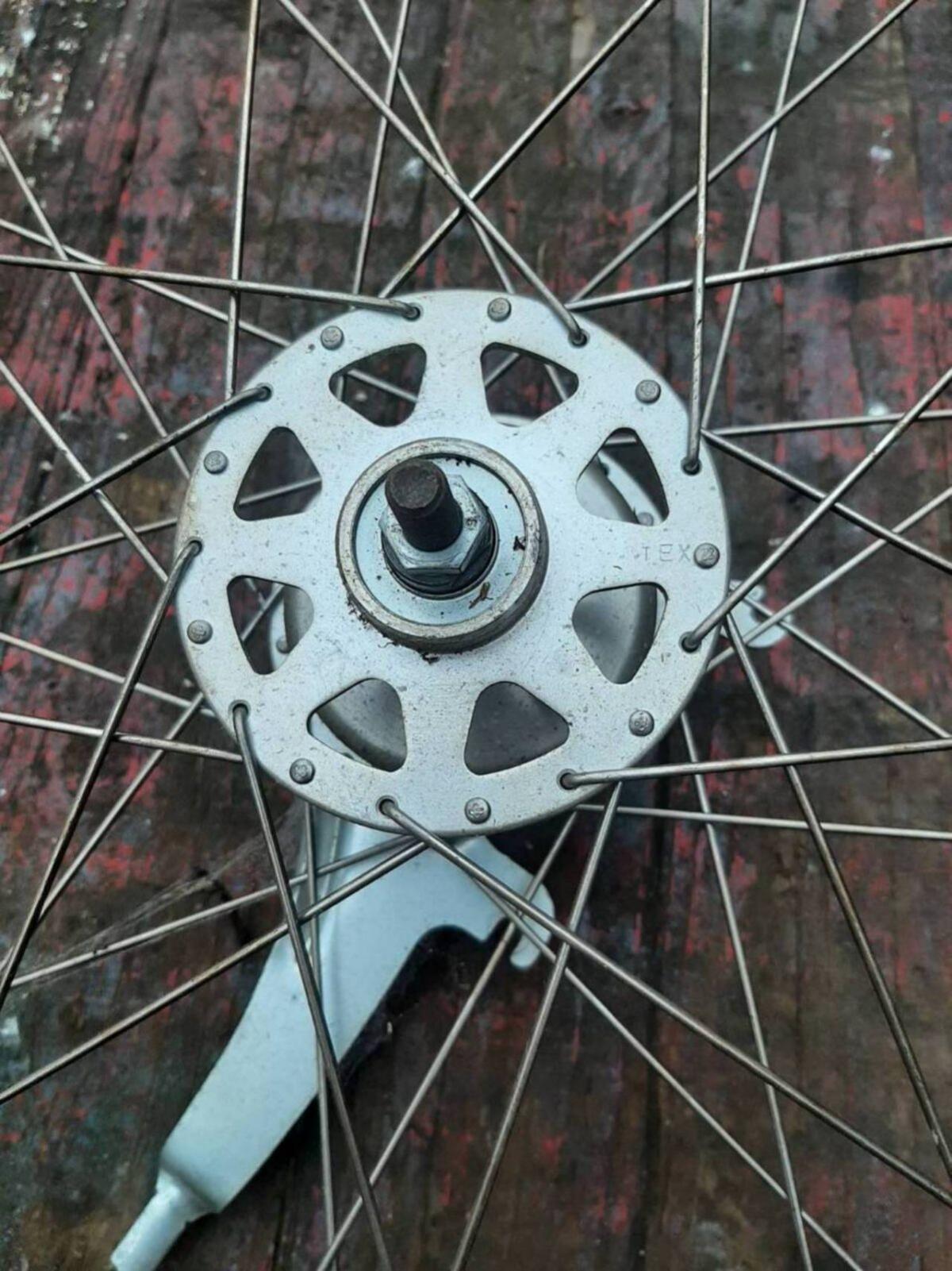 Fahrrad Vorderrad Felge mit Trommelbremse von Sachs 2
