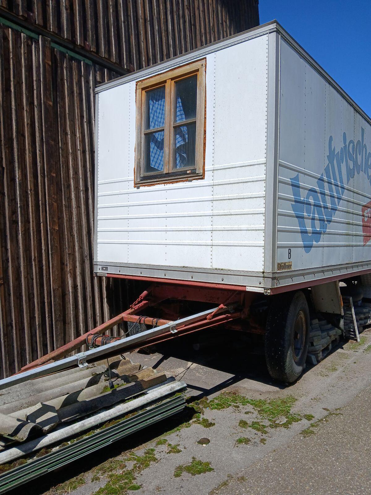Bauwagen, Bauhütte, Lagercontainer, LKW-Anhänger 2