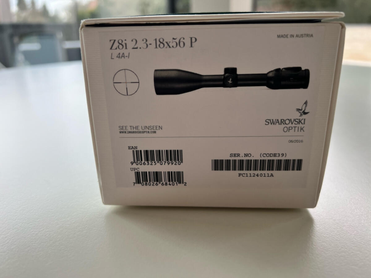 Swarovski Z8i 2,3-18x56 P 1