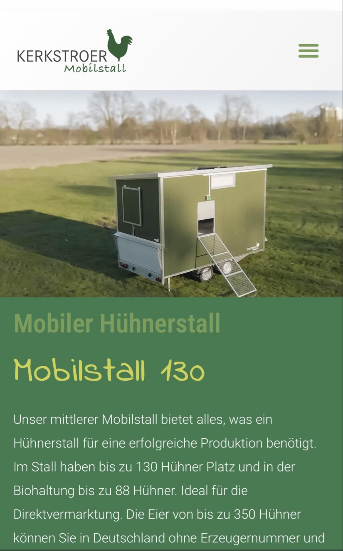 Mobiler Hühnerstall Kerstroer 120 1