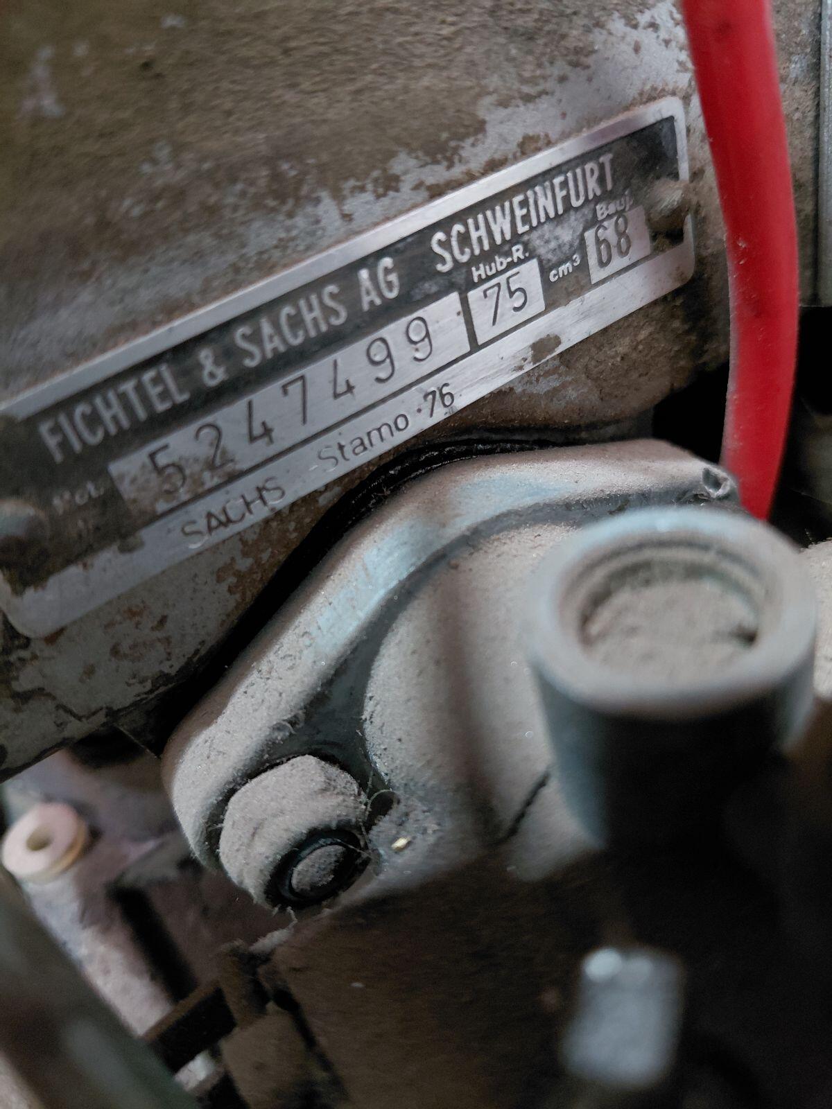 Motor, Standmotor Fichtel & Sachs 3