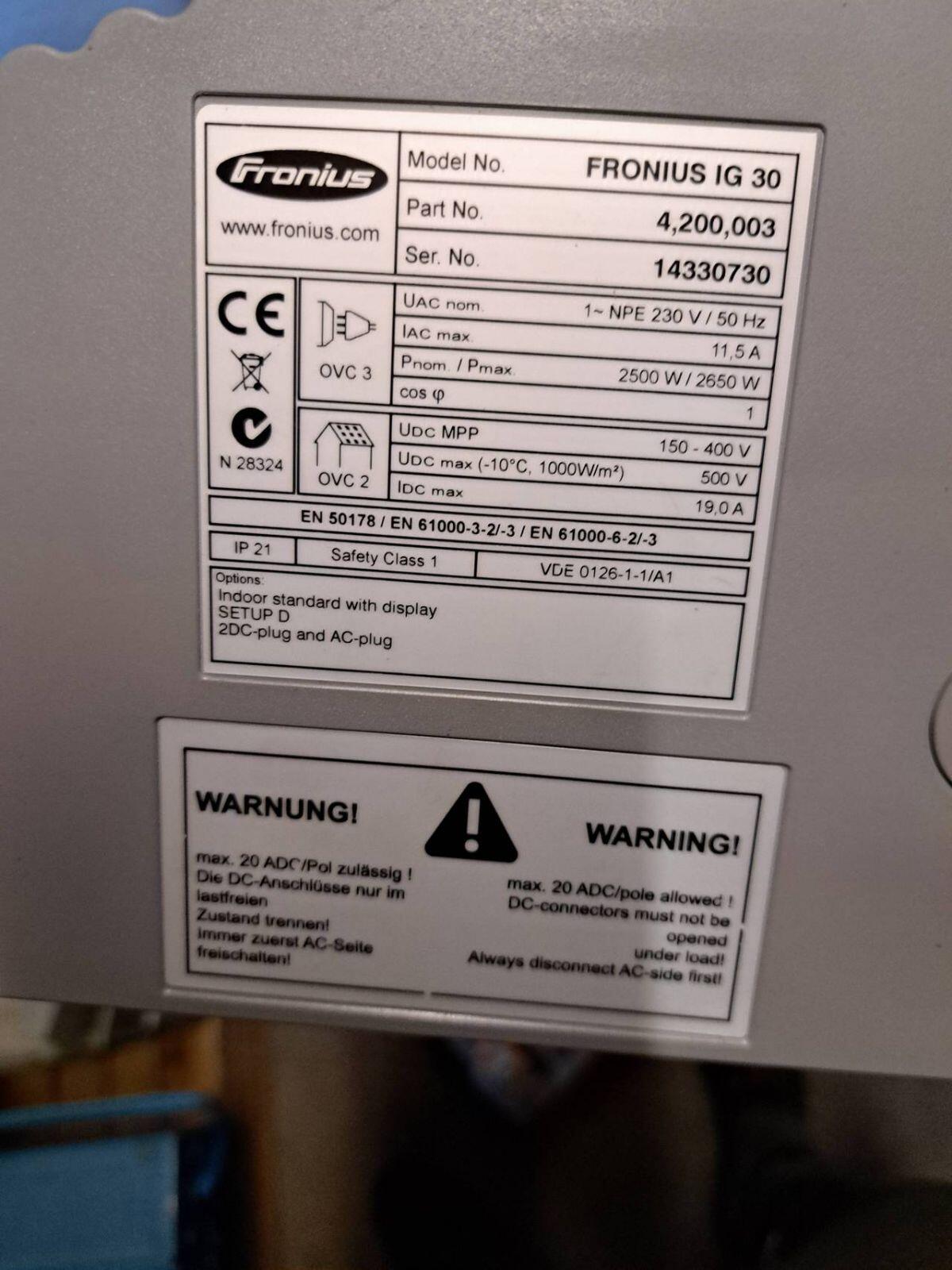 Fronius IG 30 3