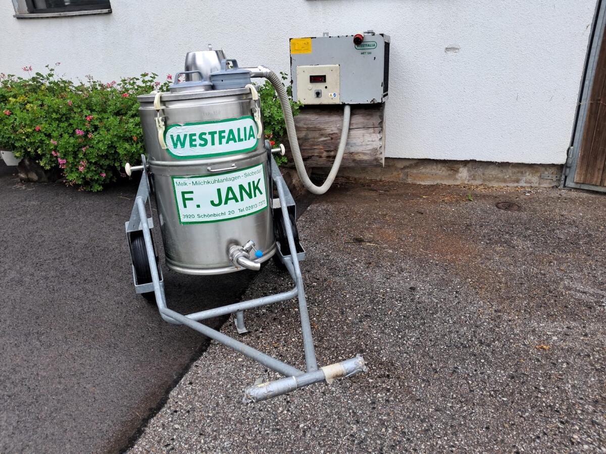 Westfalia Milchtank mit Wagen und Kühlaggregat 2