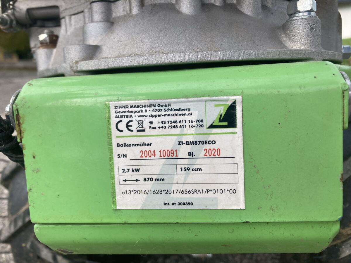 Zipper Balkenmäher ZI-BM870ECO 3