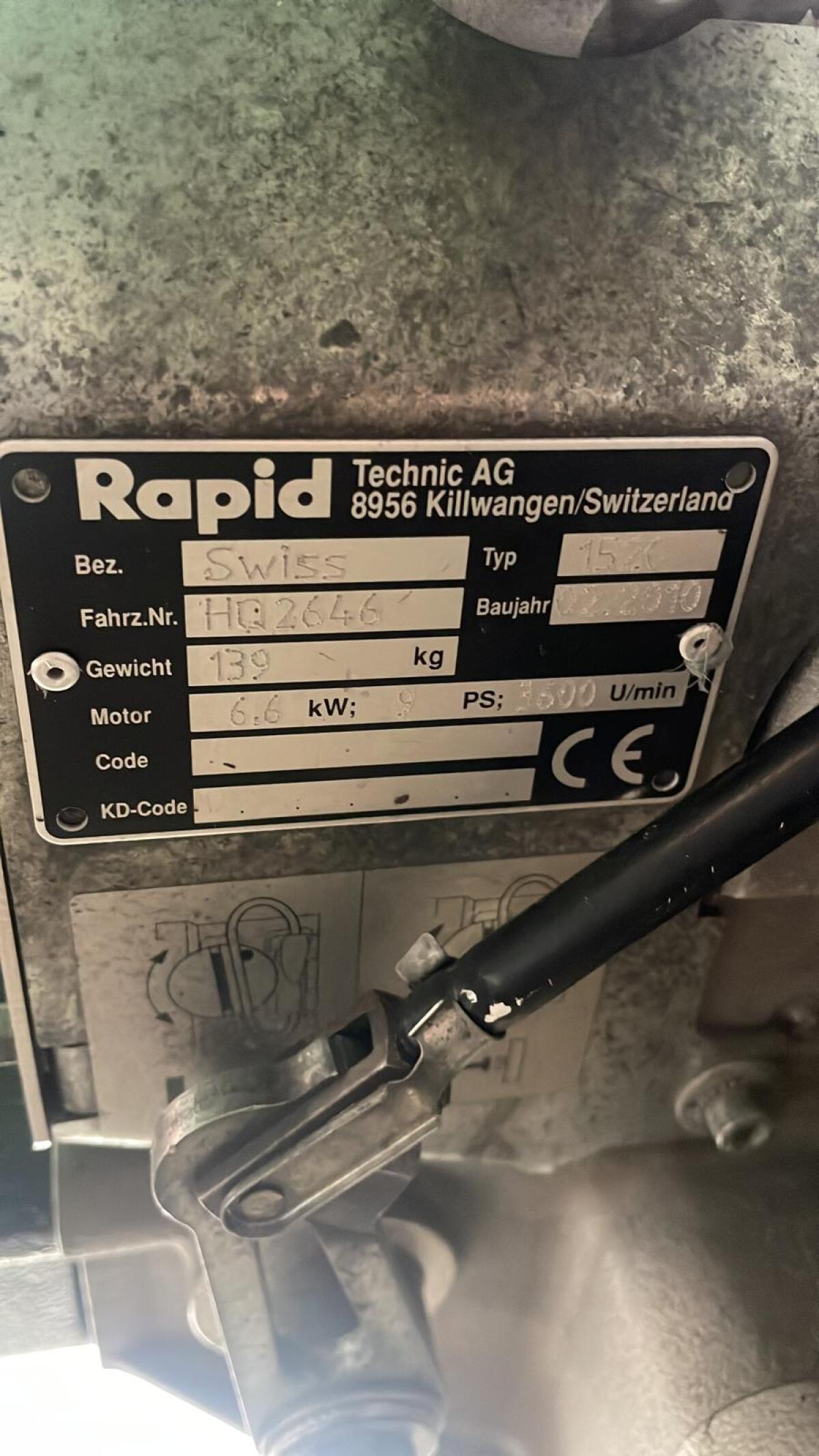 Motormäher Rapid Swiss mit zwei Mähbalken 1
