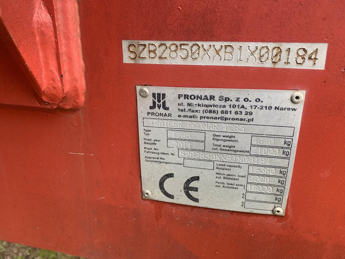 Pronar T 285 Hackenlift Abroller 3