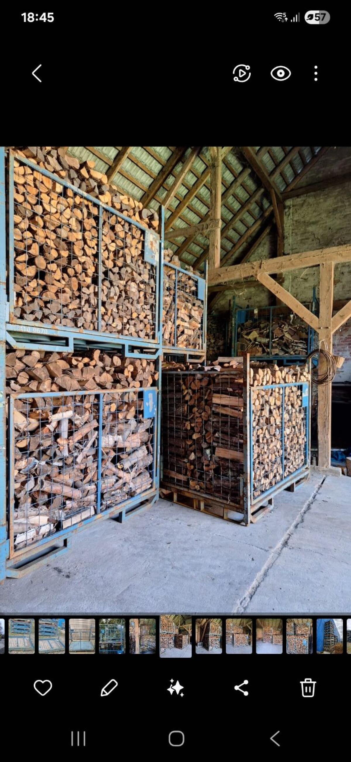 Gitterboxen Brennholz Regale Holzlagerung 2