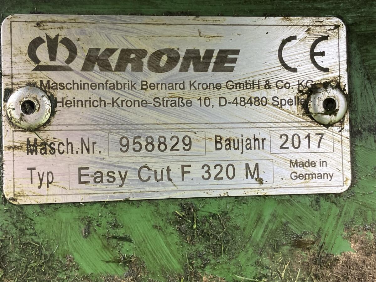Verkaufe Krone Mähwerke Easy Cut F 320 M und R 320 3