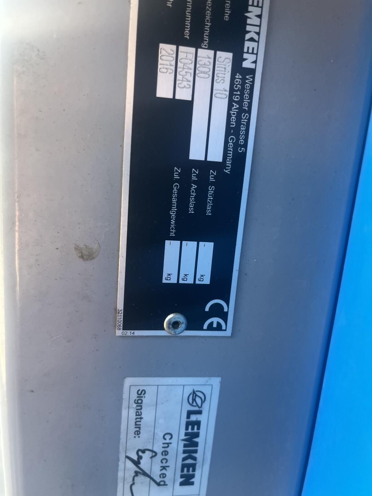 LEMKEN Feldspritze Sirius 10 3