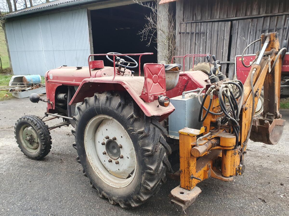 Steyr Ochsner TK 54 und Steyr T182an mit Bagger 3