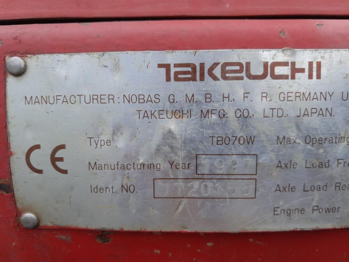 Mobilbagger Takeuchi TB070W 2