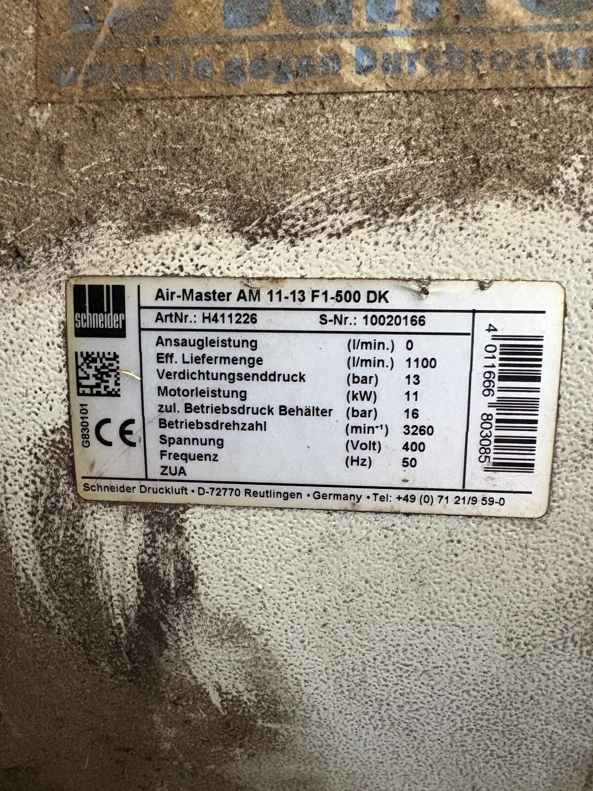 Schraubenkompressor mit Trockner Air-Master AM 11-13 F1-500 DK 3