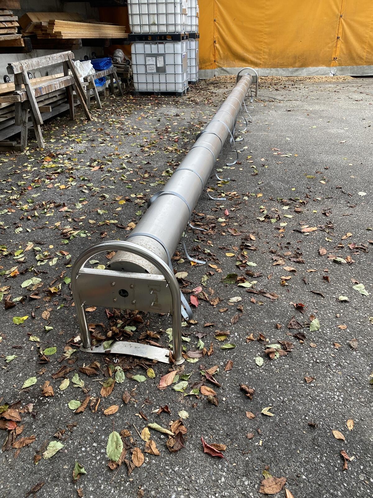 Edelstahlrolle 7,75 m x 25 cm, Walze, Planenrolle, Silo 2