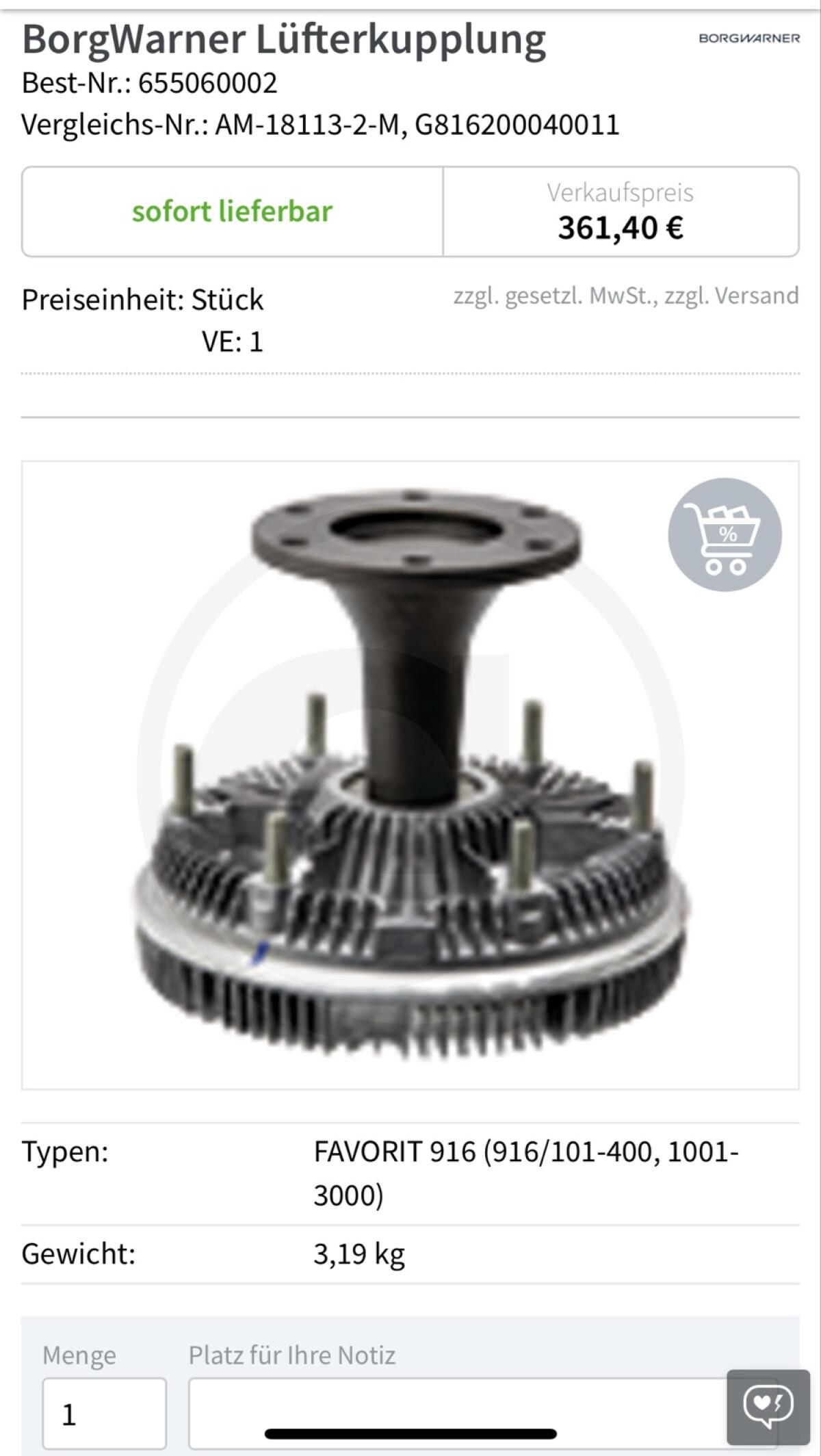 Viscolüfter Fendt Favorit 800/900 3