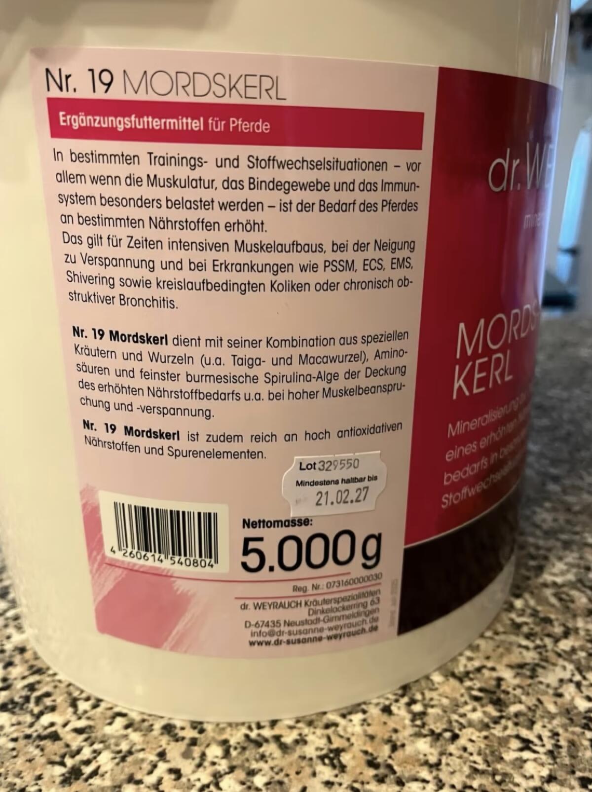 Dr. Weyrauch Mordskerl 5 kg 2