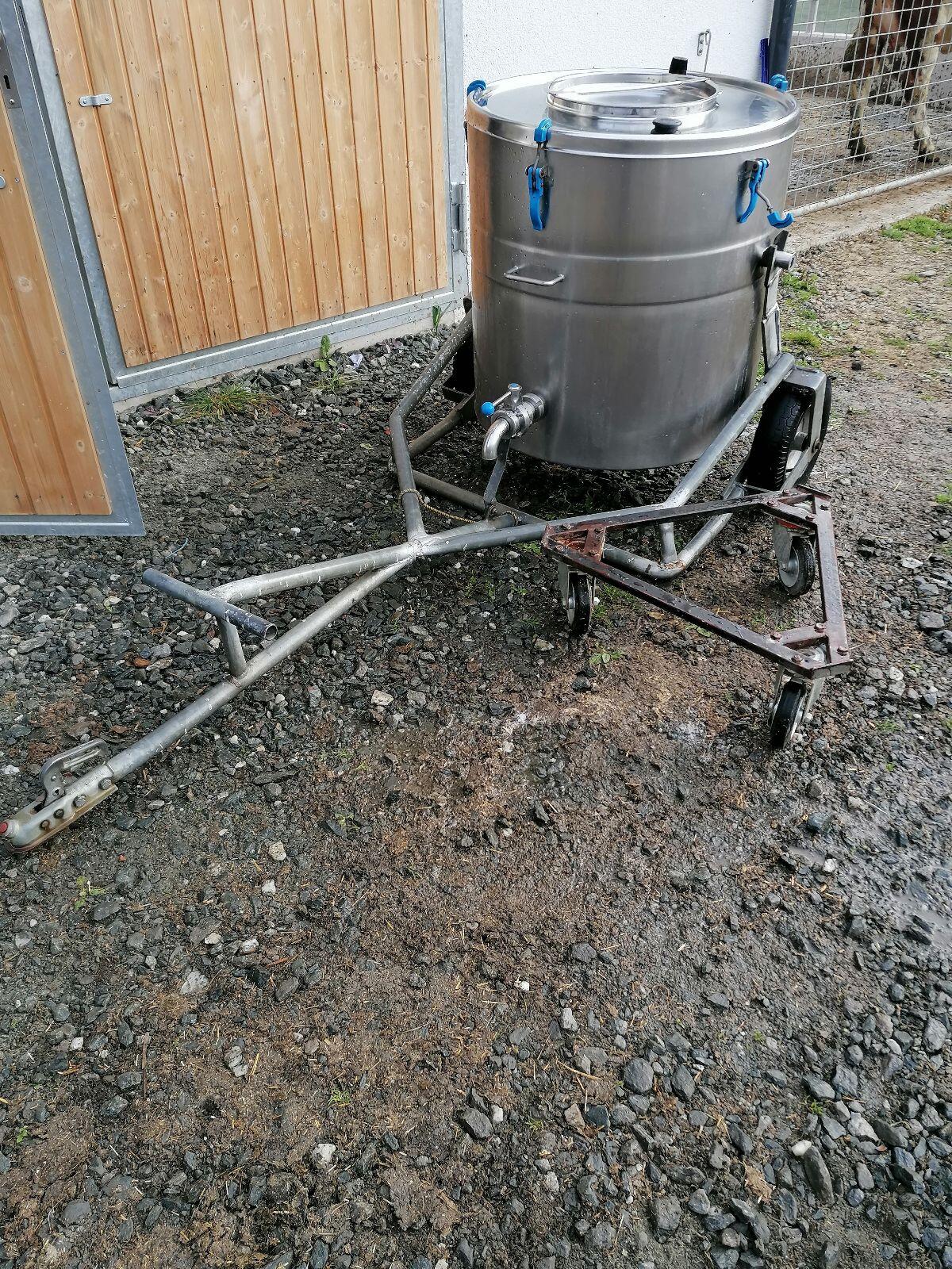Milchtank 280 l inkl. Transportwagen 1