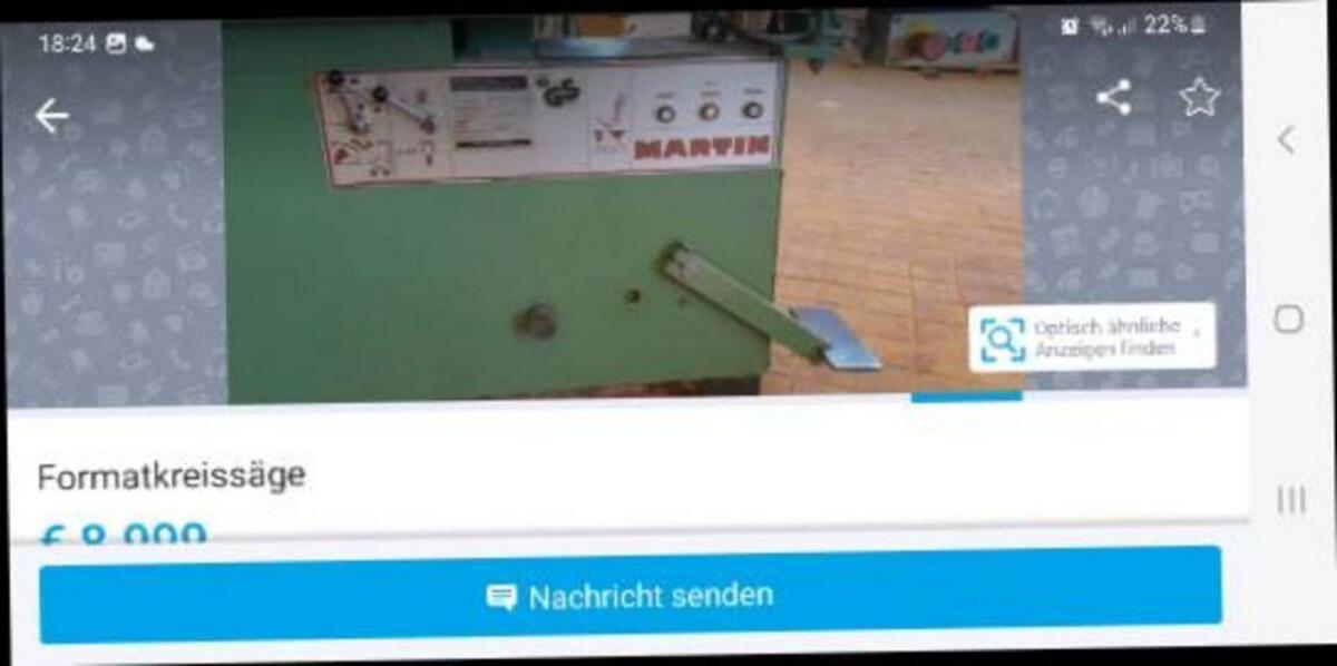 Formatkreissäge Martin T72 5 m 2