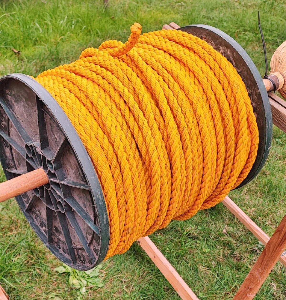 Nylonseil, Nylontau, gelb, 150 m am Stück, 13 mm stark 2