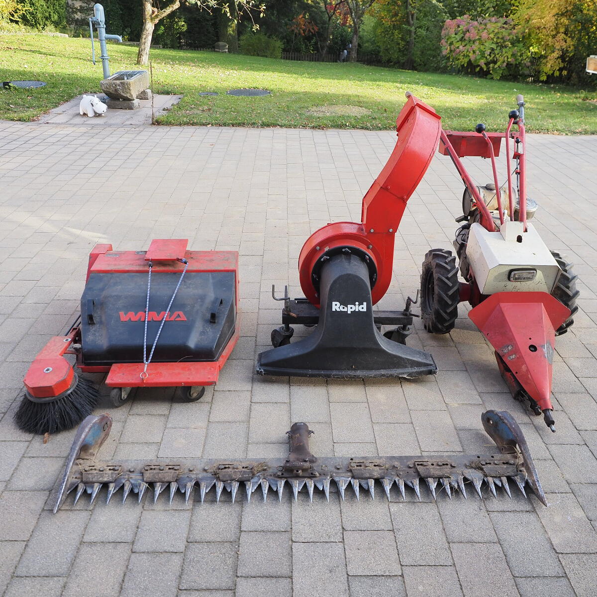 Rapid 303 Motormäher, Balkenmäher, Laubsauger, Kehrmaschine 1