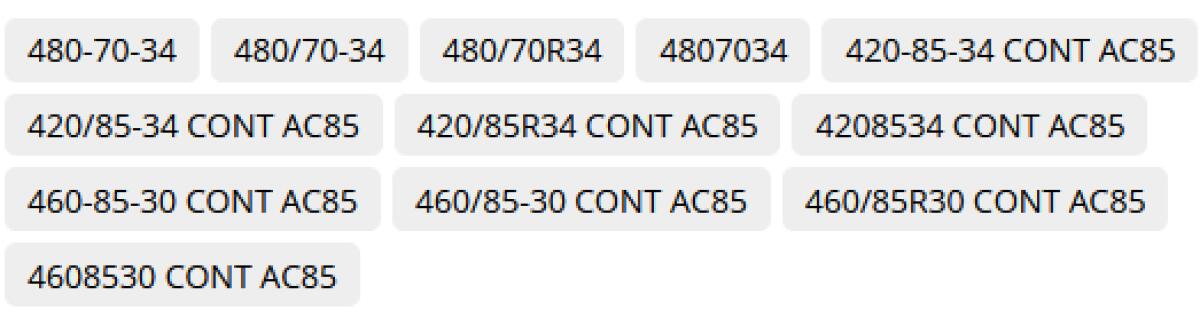 Schneeketten 480/70/34, 460/85/30, 420/85/34 2