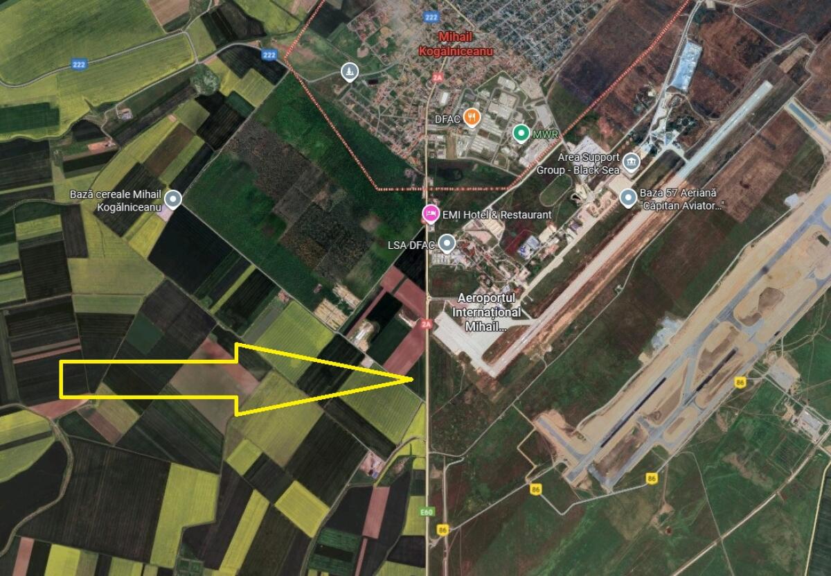 Baugrundstück 4,5 ha gegenüber dem Flughafen MK 1