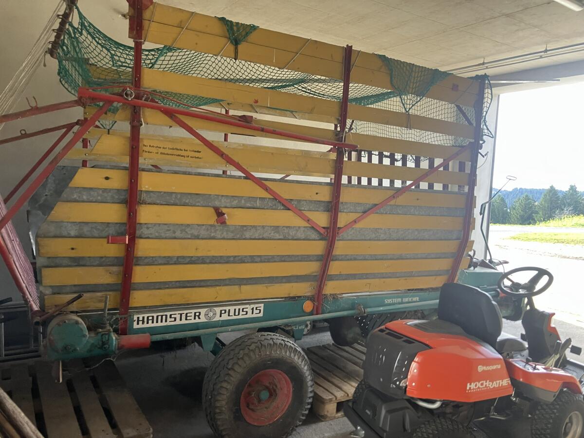 Verkaufe Ladewagen Steyr Hamster Plus 15 2