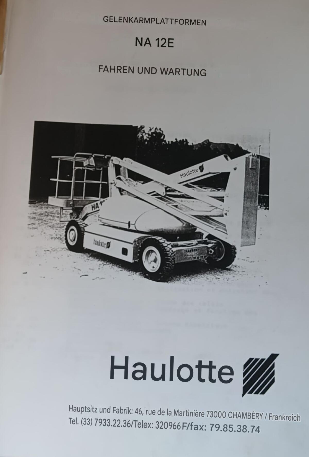 Gelenkarmplattform gebraucht! Haulotte 2