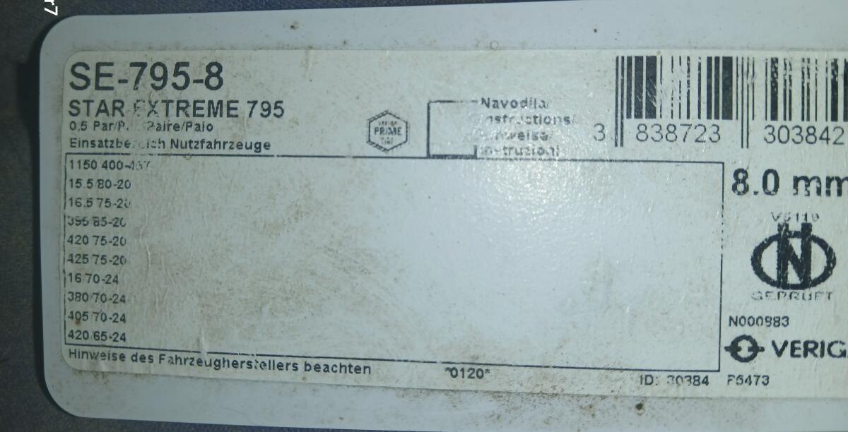 Schneeketten 380/70-24, 405/70-24, 400/70-24 1