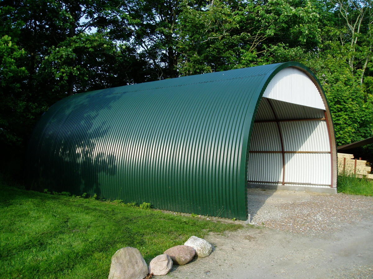 Rundbogenhalle 5 x 6 m, Kälberhütte, Maschinenhalle 2