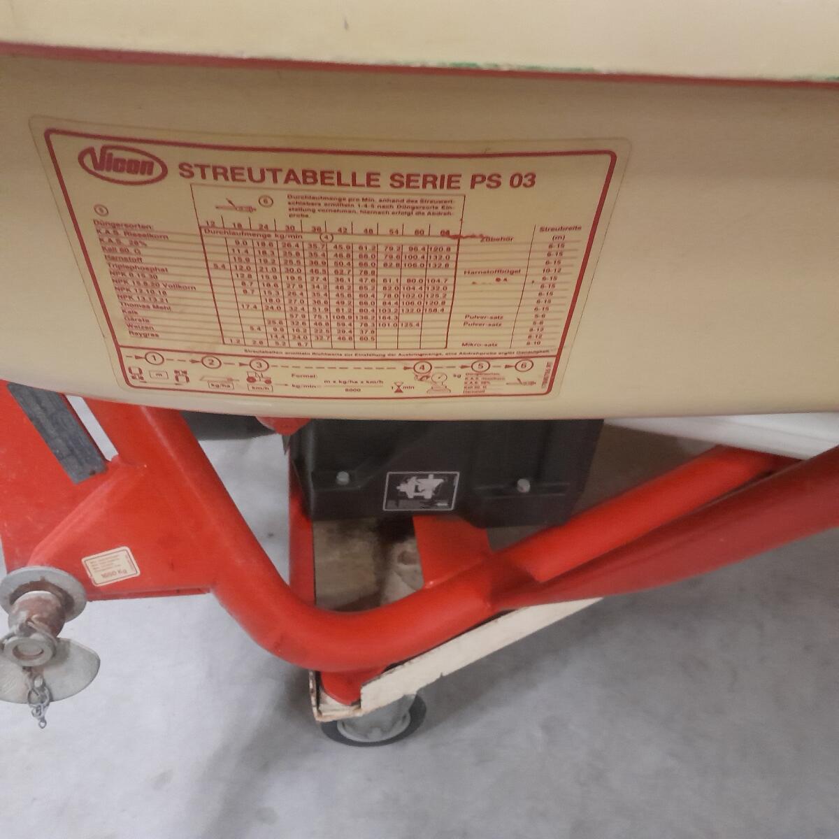 Vicon Pendel-Düngerstreuer PS 953 3