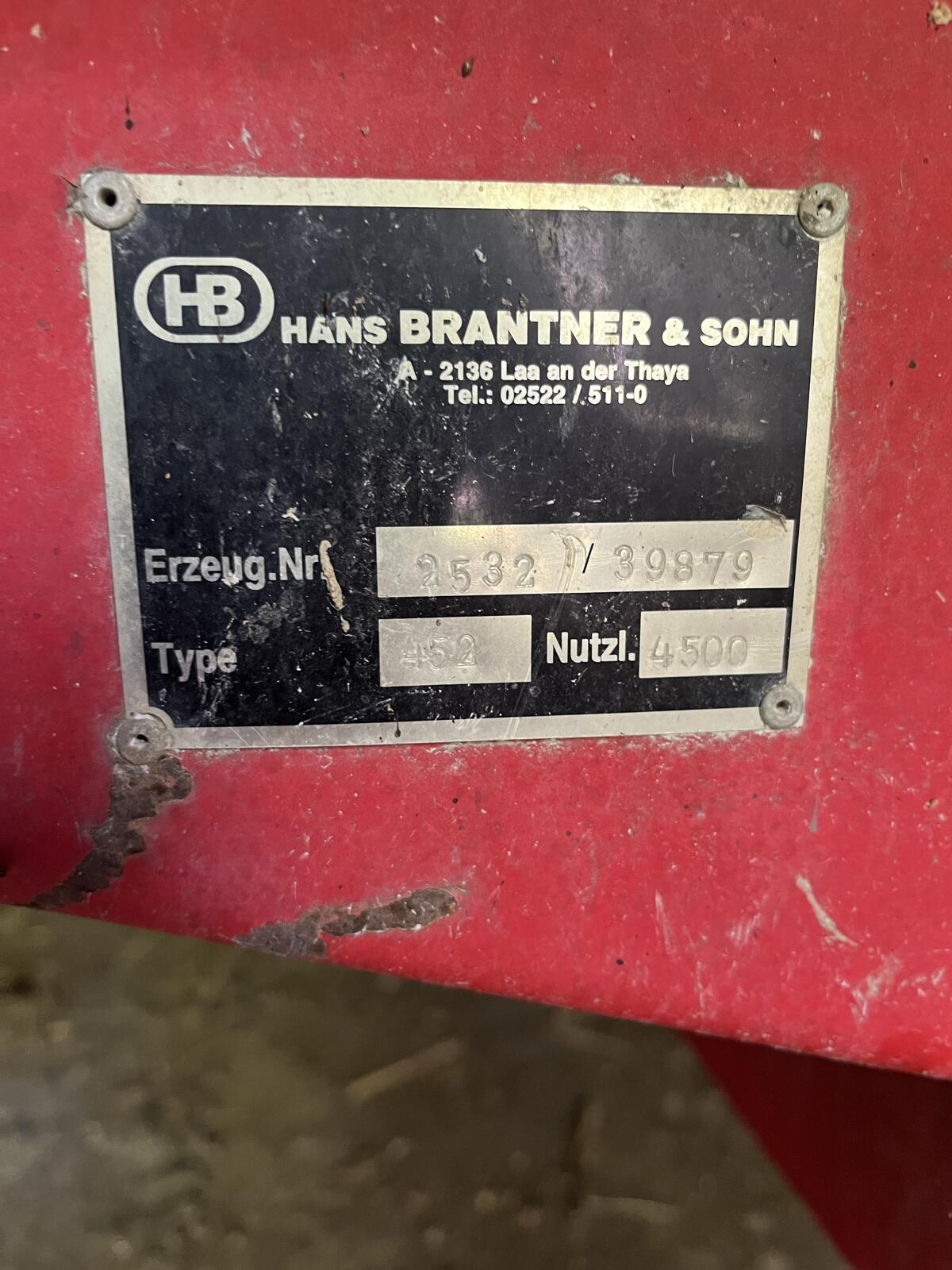 Miststreuer Brantner 4,5 t 3