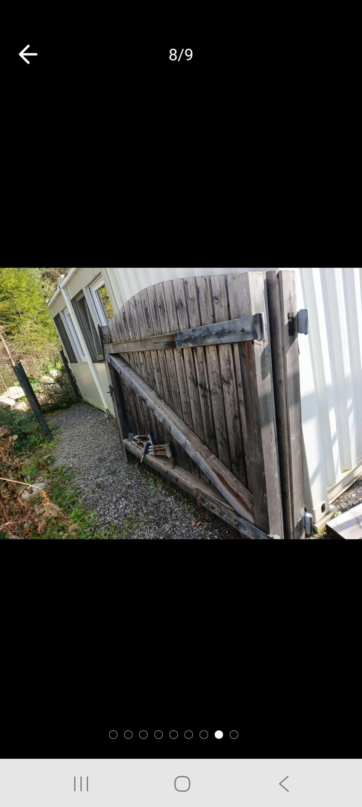 Einfahrtstor Lärche massiv 500 cm 3
