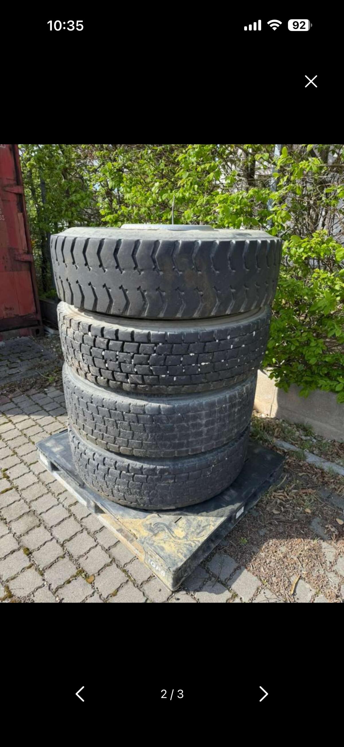Felgen mit Reifen für Mercedes Arocs 3