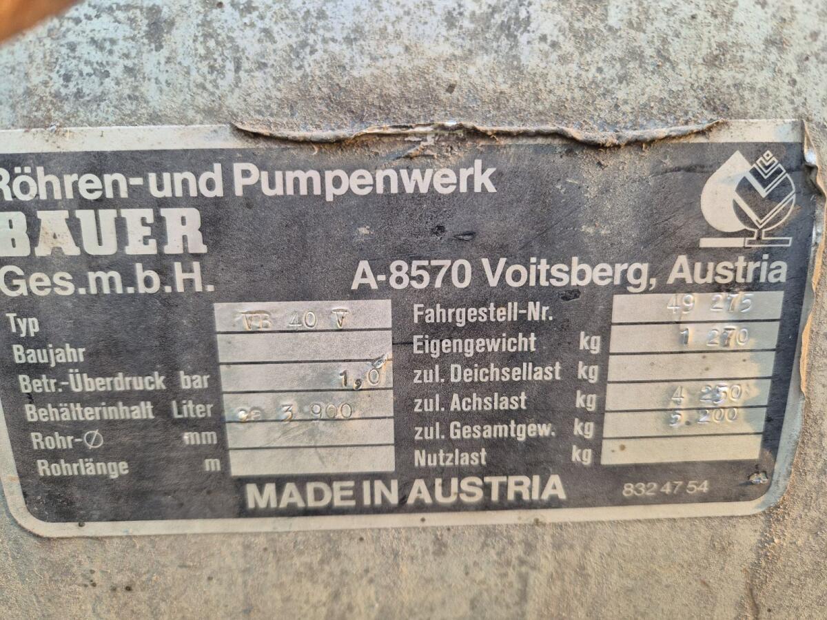 Bauer Güllefass 4.000 l 3