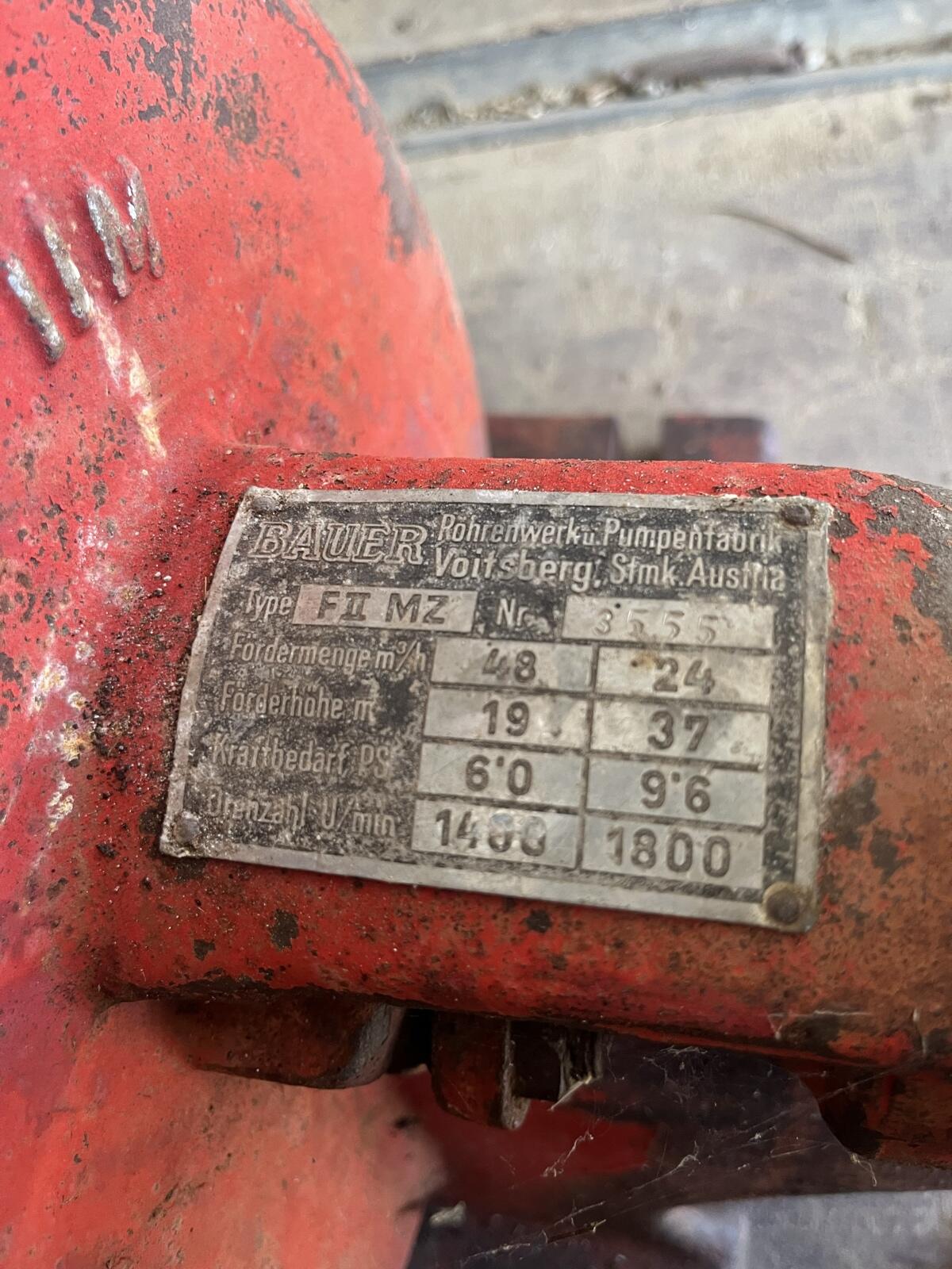Bauer Güllepumpe Famos 2